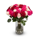 Kytice růžových růží